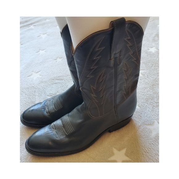 Chris Romero Other - Vintage Chris Romero Men's handcrafted leather western boots size 9.5 color gray